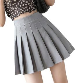 img 4 attached to Womens Pleated Tennis Waisted Uniform Women's Clothing