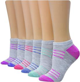 img 4 attached to 🧦 Женские компрессионные невидимки с технологией охлаждения Hanes Performance - 6 пар