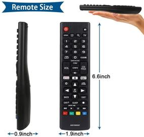 img 2 attached to 📺 AZMKIMI AKB75095307 Remote Control - Compatible Replacement for LG TV 32LJ550B, 55LJ5500, 55UJ6050, 43UJ6200, 43UJ6500, 43UJ6560, 49UJ6500, 49UJ6560, 55UJ6520, 55UJ6540, 55UJ6580, 60UJ6540 (Pack of 2)