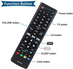 img 3 attached to 📺 AZMKIMI AKB75095307 Remote Control - Compatible Replacement for LG TV 32LJ550B, 55LJ5500, 55UJ6050, 43UJ6200, 43UJ6500, 43UJ6560, 49UJ6500, 49UJ6560, 55UJ6520, 55UJ6540, 55UJ6580, 60UJ6540 (Pack of 2)