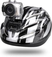 📸 high-definition sport action camera by gear pro - 1080p 720p wide-angle camcorder with 2.0 touch screen - sd card slot, usb plug and mic - all mounting gear included - ideal for biking, riding, racing, skiing, water sports, and more (silver) logo