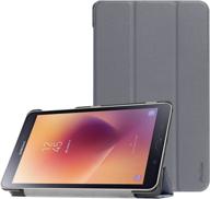 📱 procase galaxy tab a 8.0 2017 t380 t385 case - slim light smart cover stand hard shell case - grey логотип