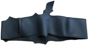 img 1 attached to 🚗 Eiseng Накладка на руль DIY для Toyota Camry, Corolla, RAV4 и Avalon - модели 2018-2021 годов - обивка интерьера из натуральной черной кожи