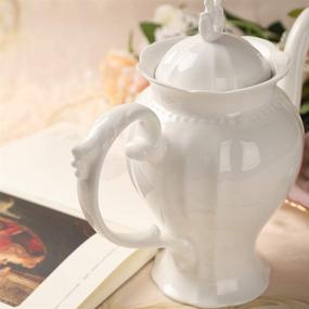 img 1 attached to ☕ Exquisite Porcelain English Teapot Coffee Victoria: Timeless Elegance & Superior Brew