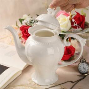 img 2 attached to ☕ Exquisite Porcelain English Teapot Coffee Victoria: Timeless Elegance & Superior Brew