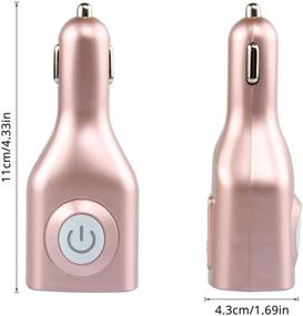 img 2 attached to 🔋 Rose Gold Elepower 2 in 1 Travel Fast Portable Charger Adapter for iPhone 12 Pro Max/11/XS Max/8 7 Plus, Galaxy S21 Ultra S20 S10 Plus, Earbuds, Power Bank, Tablet - Car Charger, Wall Charger