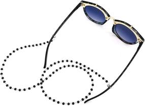 img 3 attached to 👓 Dress Up Your Eyewear with Onwon's Stylish Beaded Eyeglass Chain