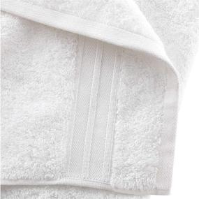 img 1 attached to 🛀 Hammam Linen White Hand Towels 4-Pack – 16 x 30 Turkish Cotton Premium Quality Soft and Absorbent Small Towels for Bathroom – Ideal for Maximum Comfort and Durability