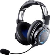 🎧 audio-technica ath-g1wl wireless gaming headset for laptops, pcs, & macs - 2.4ghz, 7.1 surround sound, usb type-a, black (adjustable) логотип