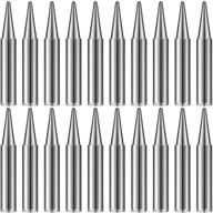 🔥 high-quality mudder 20 pieces 900m-t-b soldering iron tips for hakko and more tools - fine pointed tips for precise soldering - free replacement included! logo