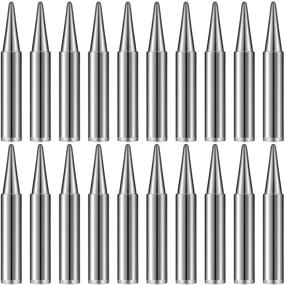 img 4 attached to 🔥 High-Quality Mudder 20 Pieces 900M-T-B Soldering Iron Tips for Hakko and More Tools - Fine Pointed Tips for Precise Soldering - Free Replacement Included!