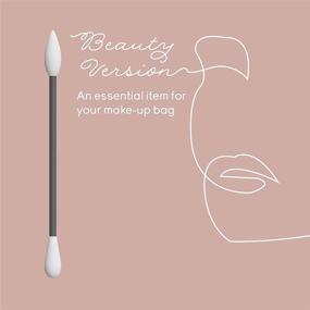 img 3 attached to 🍑 Eco-Friendly Makeup Removal Solution: LastSwab Beauty Reusable Cotton Swabs - Pointed Tips, Easy to Clean - Designed in Denmark (Peach)