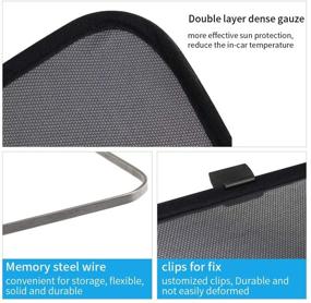 img 2 attached to 🌞 Enhance Your Tesla Model 3 with 2018-2020 Compatible 2-Set Glass Roof and Rear Window Sunshades!