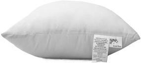 img 2 attached to ACCENTHOME Premium 4 pc Pack: Hypoallergenic Square Form Pillow Sham Stuffer 18x18 Inches - Ultimate Comfort for Your Home Décor!