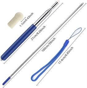 img 2 attached to 🔍 Blue Telescopic Pointer Stick with Hand Lanyard - Ideal Teacher Pointer for Classroom Presentations, Whiteboard Pointers, and Extendable Retractable Features