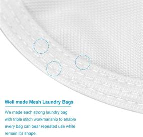 img 2 attached to 👙 GOGOODA Delicates Laundry Bags – Fine Mesh Wash Bag for Lingerie, Underwear, Bra, Silk, Socks – with Convenient Hanging Loop