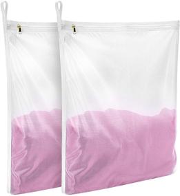 img 4 attached to 👙 GOGOODA Delicates Laundry Bags – Fine Mesh Wash Bag for Lingerie, Underwear, Bra, Silk, Socks – with Convenient Hanging Loop