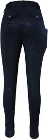 img 1 attached to 👖 Enhance Your Riding Comfort with HR Farm Ladies Side Pocket Full Seat Silicone Women Riding Breeches