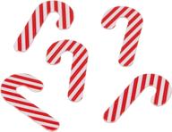 fun and festive shaped confetti for holiday decor - candy cane design in red/white! логотип