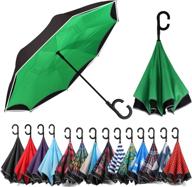 ☂️ inverted windproof umbrella by siepasa - umbrellas with stick handle for superior protection logo