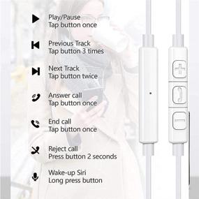 img 1 attached to 🎧 Premium Wired Earbuds for iPhone Headphone - Noise Isolation, Volume Control, and Voice Answering - Compatible with iPhone 12/12 Pro/SE/11/11 Pro/XR/XS/8 Plus/7 Plus