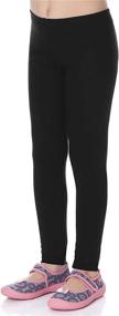 img 1 attached to 👖 Stretch Leggings Length Girls' Clothing with Multiple Choices