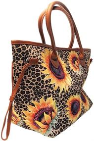 img 3 attached to 🐆 Stylish Leopard Print Oversize Capacity Weekend Bag for Women's Handbags & Wallets