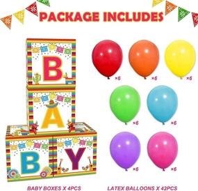 img 3 attached to 🎈 Colorful Mexican-themed Baby Shower Balloon Boxes for a Festive Fiesta - 4PCS Set