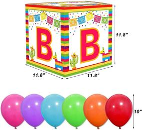 img 2 attached to 🎈 Colorful Mexican-themed Baby Shower Balloon Boxes for a Festive Fiesta - 4PCS Set