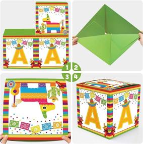 img 1 attached to 🎈 Colorful Mexican-themed Baby Shower Balloon Boxes for a Festive Fiesta - 4PCS Set