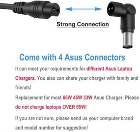 img 3 attached to 🔌 High-Quality AC Charger for ASUS C202S C300S F555U X555L Q302 UX31E Notebooks - PA-1650-78 PA-1330-39 ADP45W ADP-65DW ADP-65JH ADP-65GD ADP-65DW ADP-45BW ADP-40KD ADP-45HE ADP-45AW SADP-65KB SADP-65NB