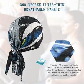 img 1 attached to Versatile Quick Dry Beanie Skull Cap: Adjustable Unisex Head Scarf Wrap Bandana Perfect for Men and Women