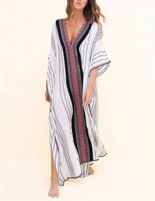 img 1 attached to 👗 Women's Clothing - Bsubseach Swimsuit Swimwear Dresses for Shoulder Exposure in Swimsuits & Cover Ups