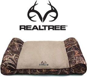 img 2 attached to 🛋️ Realtree Edge Camo Sofa Lounger Dog Bed – Bolstered Ends & Accent Piping