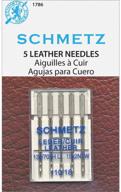 🧵 high-performance schmetz leather machine needle – size 18/110 logo