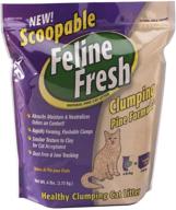 🐱 scoopable natural pine clumping cat litter for felines: feline fresh logo