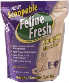 img 1 attached to 🐱 Scoopable Natural Pine Clumping Cat Litter for Felines: Feline Fresh