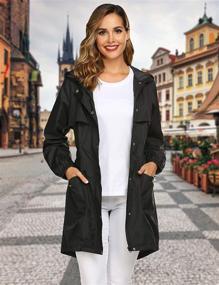 img 2 attached to 🌧️ Avoogue Women's Lightweight Outdoor Raincoat - Waterproof Clothing for Coats, Jackets & Vests