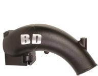 🚀 boost your engine's power with bd diesel performance x-flow power intake elbow - black powder coated (product code: 1041550) logo