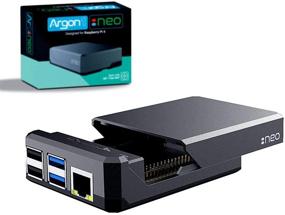 img 4 attached to 📦 Argon NEO Raspberry Pi 4 Case: Enhanced GPIO and PoE Access, Cooling Fan, Camera, LCD Display Support | Compatible with Raspberry Pi 4 Model B with 8GB RAM