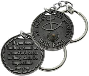 img 1 attached to Mustard Seed Chain Faith Pewter