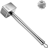 🥩 heavy-duty meat tenderizer: 304 stainless steel mallet for perfectly tender meat (1.65lb) logo