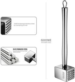 img 2 attached to 🥩 Heavy-Duty Meat Tenderizer: 304 Stainless Steel Mallet for Perfectly Tender Meat (1.65lb)