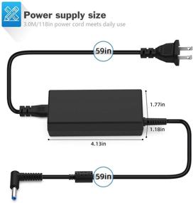 img 2 attached to 💻 High Quality 45W Laptop Adapter Charger for HP Stream 360 11 13 14 with 19.5V 2.31A Power Supply Cord