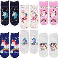 show unicorn socks girls years logo