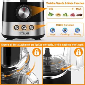 img 1 attached to 🥦 7 Cup Food Processor Vegetable Chopper - Chop, Puree, Mix, Shred, Slice - 2 Speeds + Pulse - 650W - Safety Interlock Design