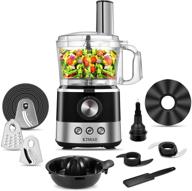 🥦 7 cup food processor vegetable chopper - chop, puree, mix, shred, slice - 2 speeds + pulse - 650w - safety interlock design логотип