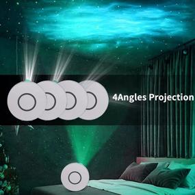 img 1 attached to 🌟 Stunning White Star Projector with Multi-Color Moving Laser LED Nebula for Room Decor, Home Theater, Birthdays, Parties, and Weddings