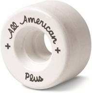 🔥 sure-grip all american plus wheels white: enhance your skating performance with premium quality logo