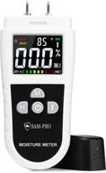 📊 enhanced sam-pro dual moisture meter 2.0: advanced lcd color display & flashlight - accurate moisture & temperature readings in wood, concrete, drywall, carpet, & building materials logo